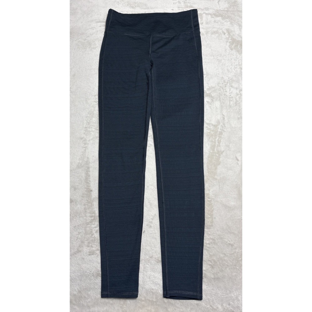 Athleta Leggings Womens Size Small Blue High Rise Jacquard Chaturanga Tight